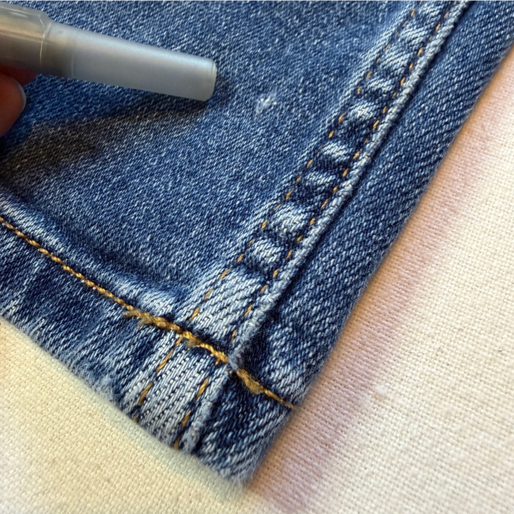 Zara High Rise Straight‎ Leg Jeans Women's Size 2 Medium Wash - Picture 9 of 14